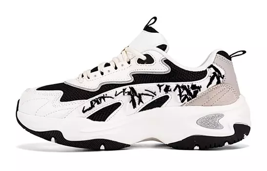 Детские кроссовки GS Low-top Black/White Xtep, черный/белый