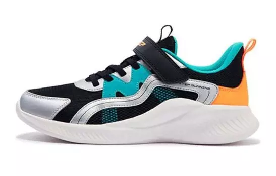 Детские кроссовки GS Low-top Black Xtep, черный/серебряный