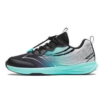 Детские кроссовки GS Low-top черного, зеленого и серебристого цвета Anta Kids, черный