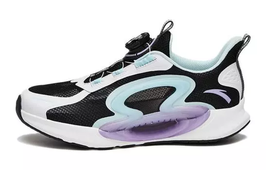 Детские кроссовки GS Low-top черные/белые/фиолетовые Anta Kids