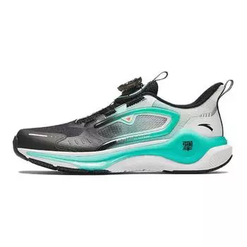 Детские кроссовки GS Low-top черные/флуоресцентные Aqua Green/anta White Anta Kids, зеленый