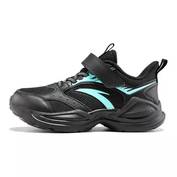 Детские кроссовки GS Low-top черные/флуоресцентные Aqua Green Anta Kids, зеленый