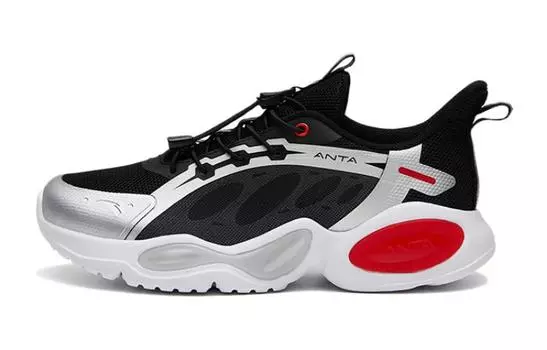 Детские кроссовки GS Low-top черные/красные Anta Kids, черный/красный