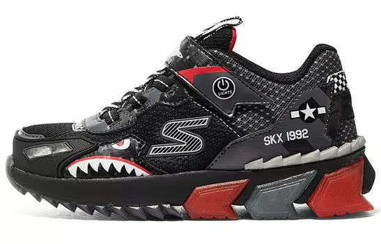 Детские кроссовки GS Low-top черные/красные Skechers, черный/красный