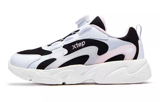Детские кроссовки GS Low-top черные/новые белые/розовые Xtep