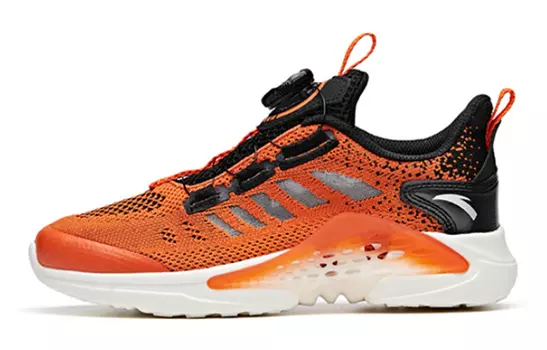 Детские кроссовки GS Low-top черные/оранжевые/белые Anta Kids