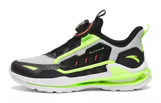 Детские кроссовки GS Low-top черные/серебристые/зеленые Anta Kids