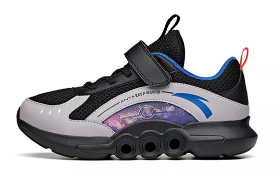 Детские кроссовки GS Low-top черные/серые/синие Anta Kids