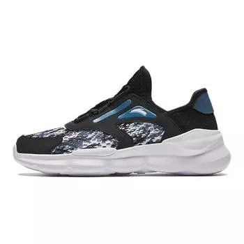Детские кроссовки GS Low-top черные/синие Anta Kids, черный/синий