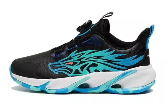 Детские кроссовки GS Low-top черные/синие Anta Kids, черный/синий