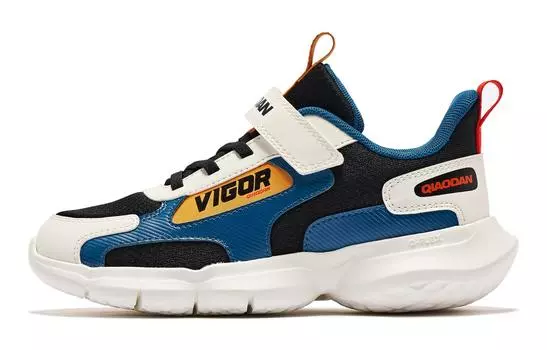 Детские кроссовки GS Low-top черные/синие Qiaodan