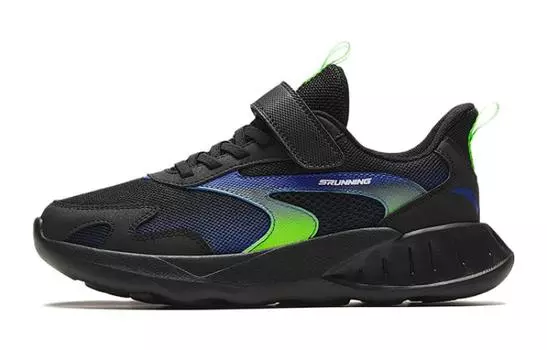 Детские кроссовки GS Low-top черные/ультрамариново-синие Anta Kids, черный/синий