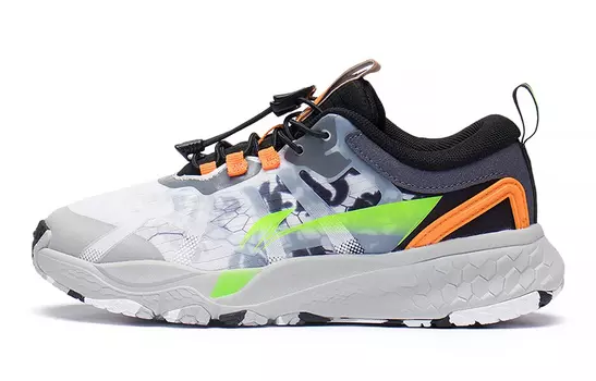 Детские кроссовки GS Low-top Coin Серые/черные/белые/зеленые/оранжевые Lining Young