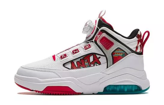 Детские кроссовки GS Low-top Dark Team Red/Summit White/Team White/Black Anta Kids, темно-красный/белый/черный