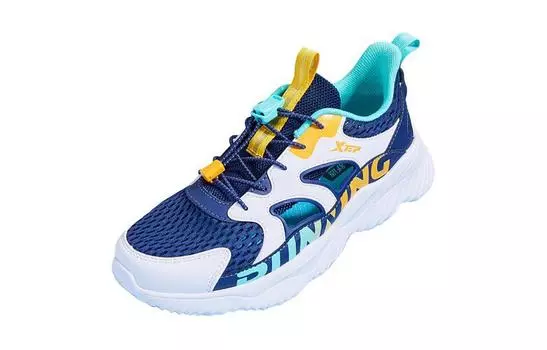 Детские кроссовки GS Low-top Deep Blue/White Xtep, темно-синий