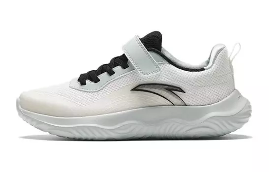 Детские кроссовки GS Low-top Ivory White/white-sero-green Anta Kids, слоновая кость/зеленый