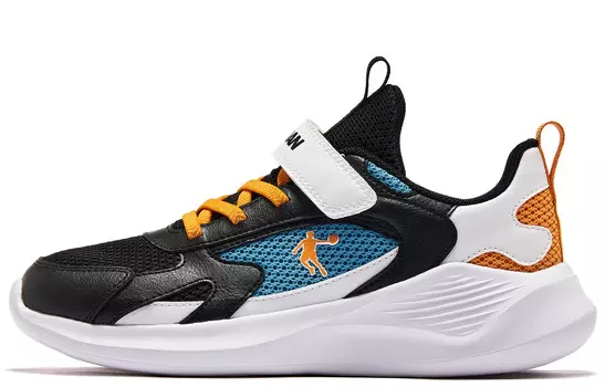 Детские кроссовки GS Low-top Laser Orange/Black/Light Orewood Brown/Hyper Jade Qiaodan