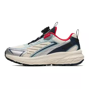 Детские кроссовки GS Low-top Mud Ash Grey/Silver/Crab Shell Green/New Ink Blue Anta Kids, синий