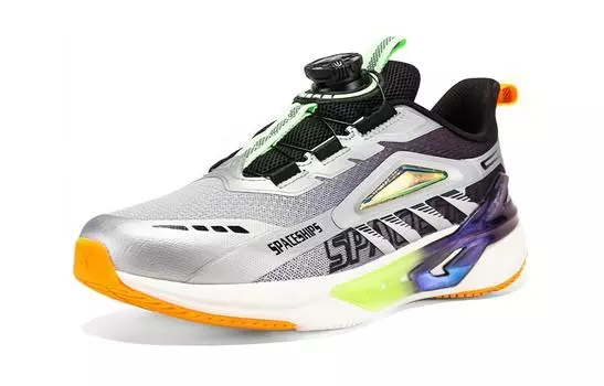 Детские кроссовки GS Low-top New Metal Silver/black Xtep, белый