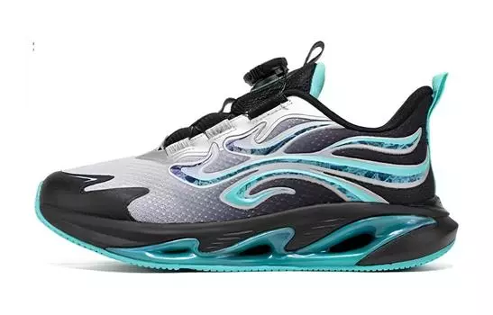 Детские кроссовки GS Low-top New Metal Silver/black Xtep, черный