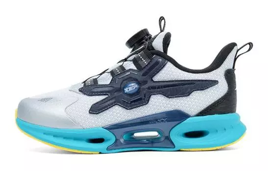 Детские кроссовки GS Low-top New Metallic Silver Deep Blue Xtep, синий