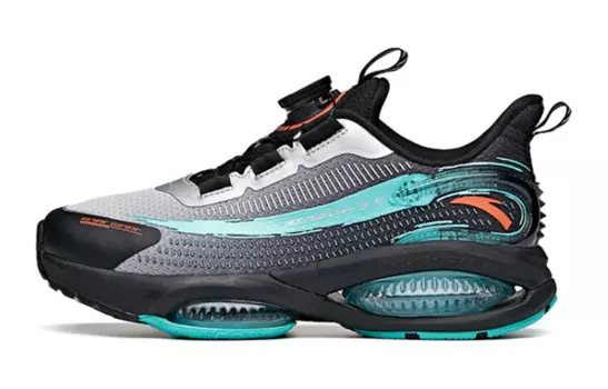 Детские кроссовки GS Low-top Silver/Black/Green Anta Kids