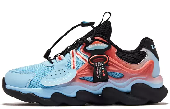 Детские кроссовки GS Low-top Синие/Красные/Черные Qiaodan