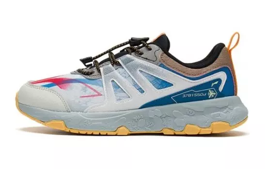 Детские кроссовки GS Low-top Standard Белые/серые Синие/имбирно-коричневые Lining Young