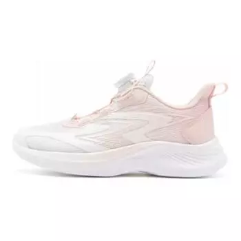 Детские кроссовки GS Low-top White/Cloud Pink Qiaodan, розовый