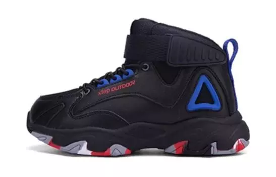 Детские кроссовки GS Mid-top Black Xtep, черный