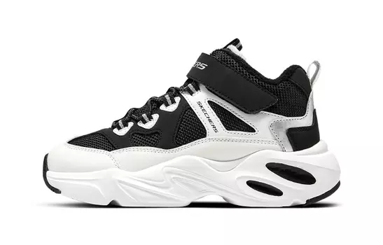 Детские кроссовки GS Mid-top черные/белые Skechers, белый