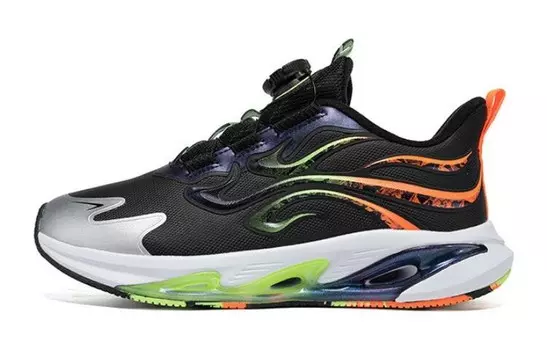 Детские кроссовки GS Mid-top черные/флуоресцентные радужные Xtep, черный