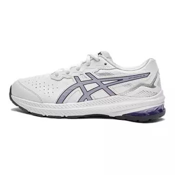 Детские кроссовки GT-1000 Leather 2 GS Low-top Белые/фиолетовые Asics, фиолетовый