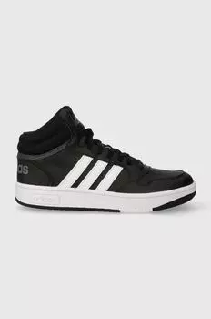 Детские кроссовки HOOPS 3.0 MID K adidas Originals, черный