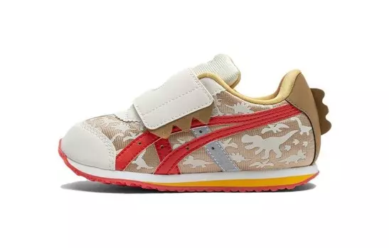 Детские кроссовки Idaho Baby TD Low-top белого/коричневого цвета Asics, коричневый