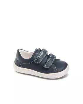 Детские кроссовки из кожи темно-синего цвета Pablosky