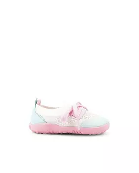 Детские кроссовки из переработанной ткани с эластичной застежкой Bobux, светло-синий