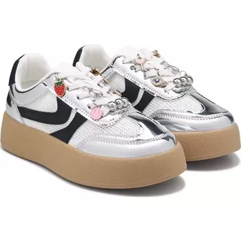 Детские кроссовки jjersey для маленьких/больших детей Steve Madden, white/black