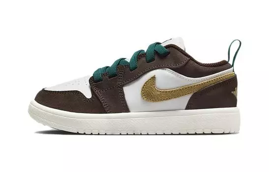 Детские кроссовки Jordan Air Jordan 1 для скейтбординга BP, черный и желтый