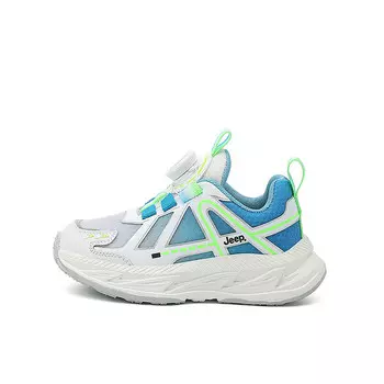 Детские кроссовки Kids Low-top Green Jeep, белый/зеленый