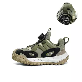 Детские кроссовки Kids Low-top Military Green Jeep, хаки