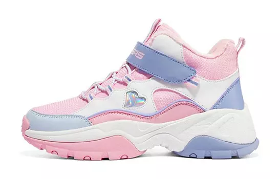 Детские кроссовки Kozmiks GS средней высоты, розовые/фиолетовые/белые Skechers