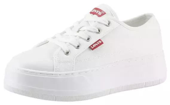 Детские кроссовки Levi's "MAUI LIGHT", прорезиненный носок, повседневная обувь, полуботинки, шнуровка Levi'S Kids, белый