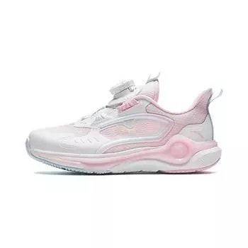 Детские кроссовки Lingyun 2.0 PS Low-top Anta Белый/Светло-прозрачный розовый/Голубой лед Anta Kids, голубой