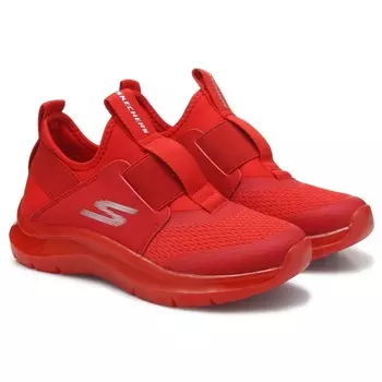 Детские кроссовки на липучках Skechers skech fast для маленьких/больших детей, red mono
