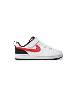 Детские кроссовки Nike Court Borough Low для 2 детей, белый/красный