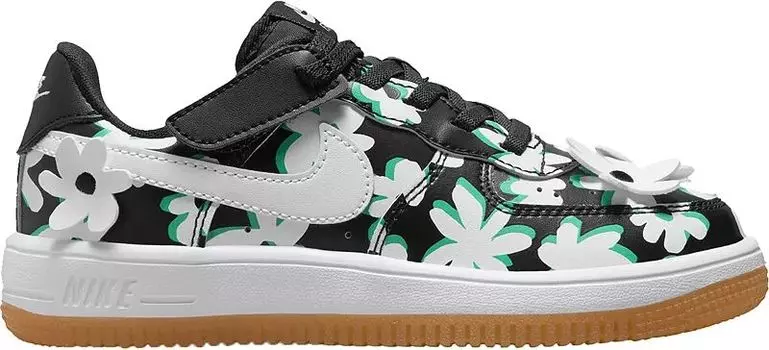 Детские кроссовки Nike Preschool Force 1 Low LV8 EasyOn, зеленый/черный