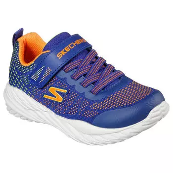 Детские кроссовки NITRO SPRINT KARVO Синий/Оранжевый/Лаймовый SKECHERS, цвет blau