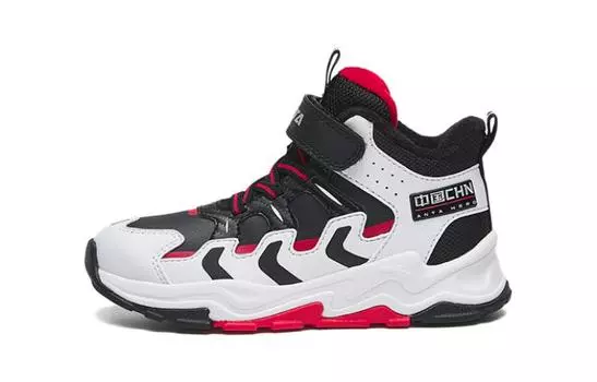 Детские кроссовки PS High-top черные/белые Anta Kids, черный