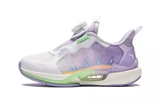 Детские кроссовки PS Low-top ANTA Белый / Светло-туманный фиолетовый / Светло-ирисовый фиолетовый Anta Kids, фиолетовый